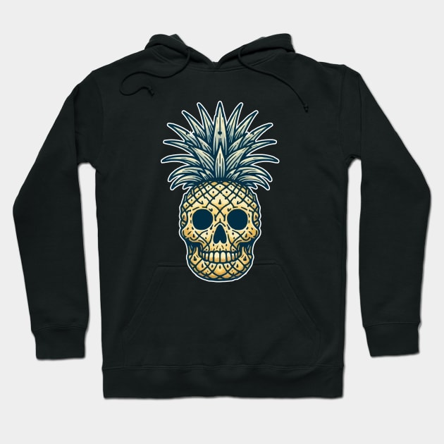 Skull Pineapple Hoodie by fikriamrullah